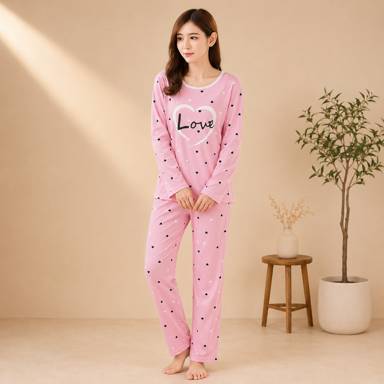 Soft pink Night Wear