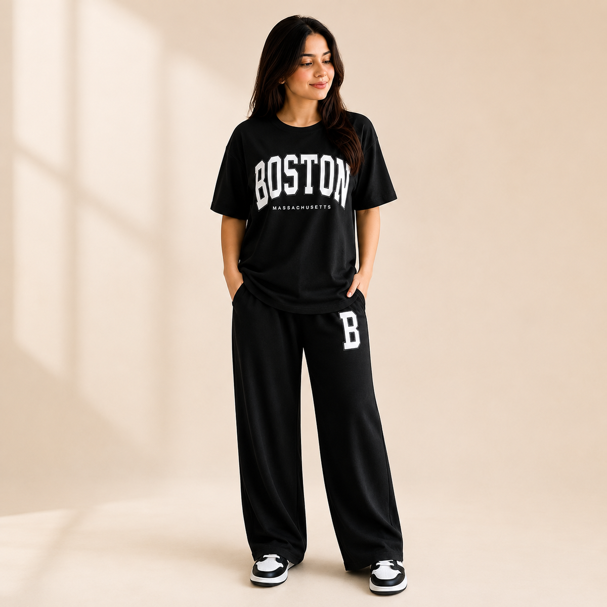 Boston Printed 2-Piece Co-Ord Set
