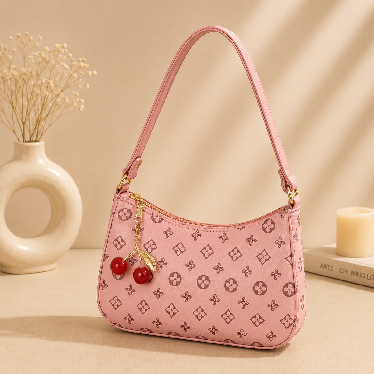 Printed Trendy Cherry Handbag