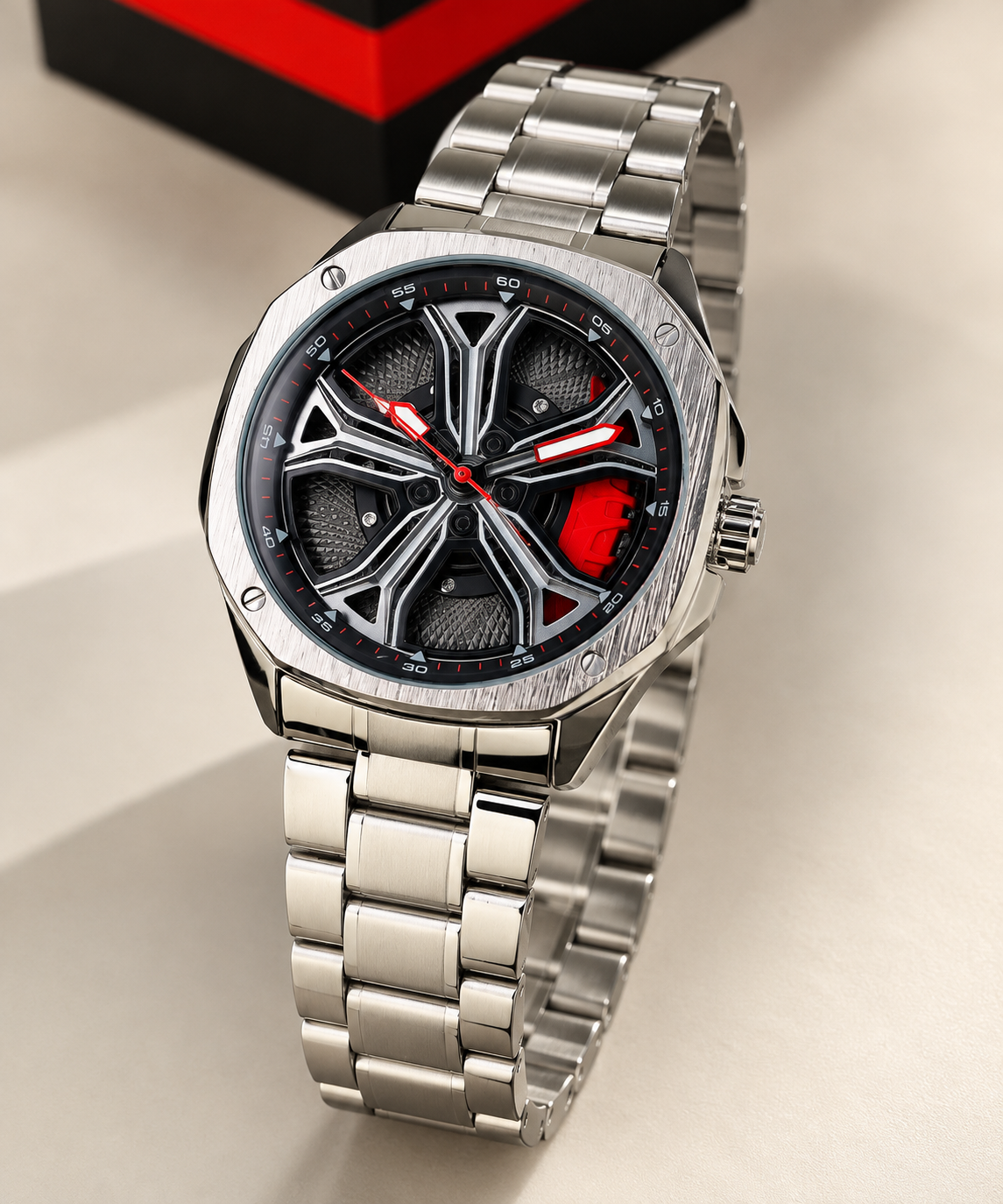 KEGIO Wheel Rotation Men's Watch