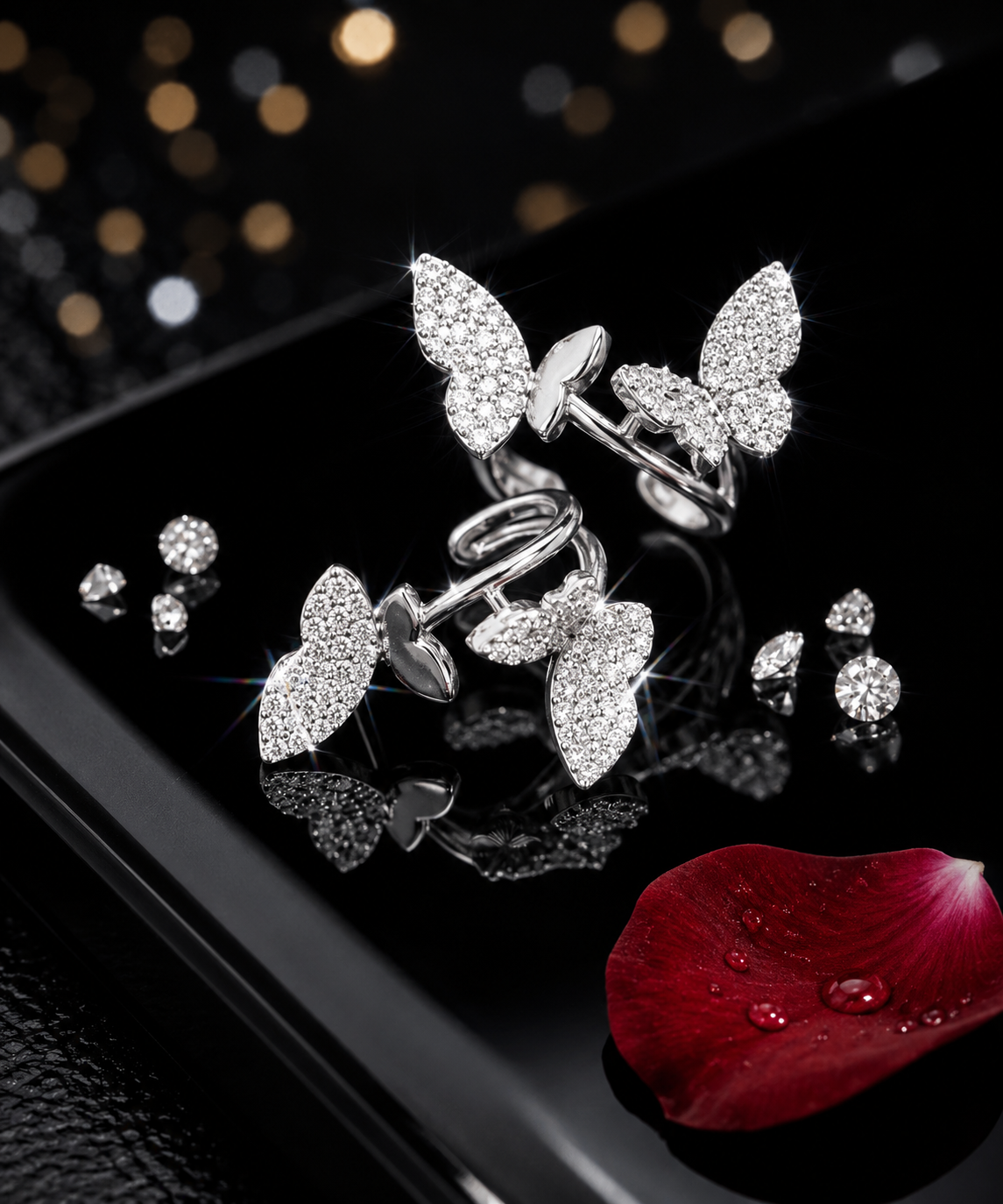 Premium Quality Butterfly Studs