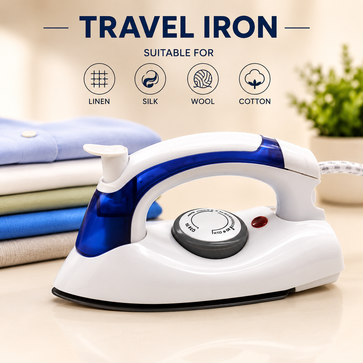 Mini Foldable Travel Steam Iron
