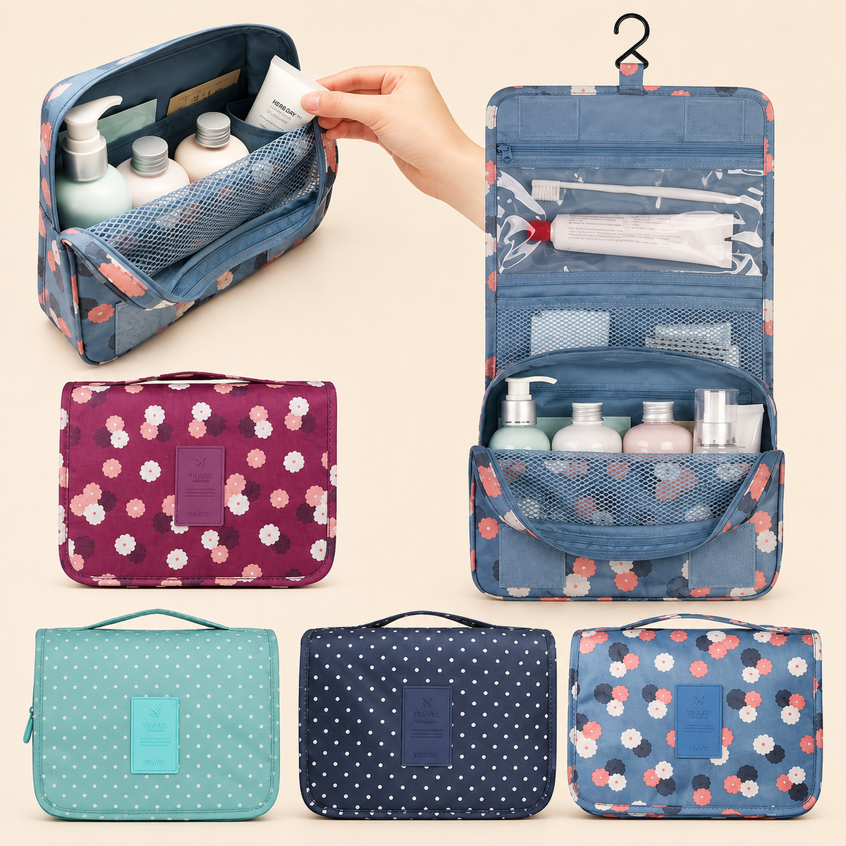 Multi-Purpose Mini Travel Cosmetic Pouch