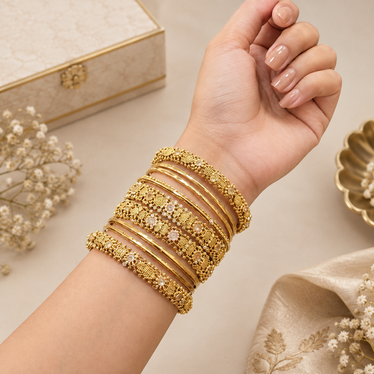 New Fancy Antique Indian Bangles Set