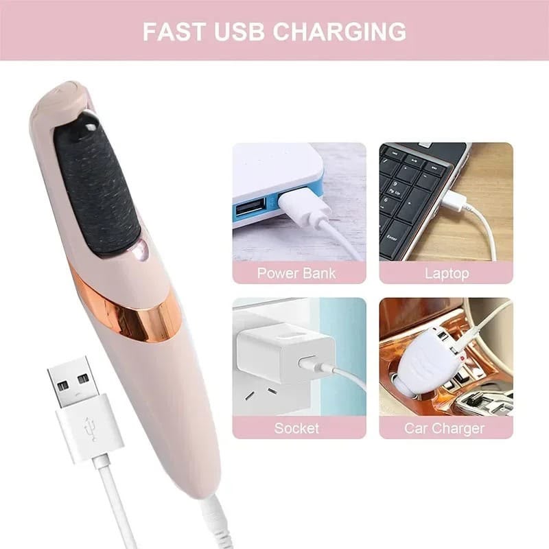 Rechargeable Heel Crack Pedi Machine Electric Foot Care Tool