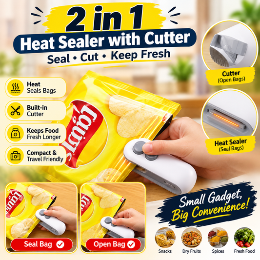 Portable Rechargeable Heat Sealer  Premium Quality
