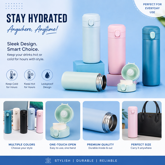 Outdoor Stainless Steel Sports Water Bottle 420ML