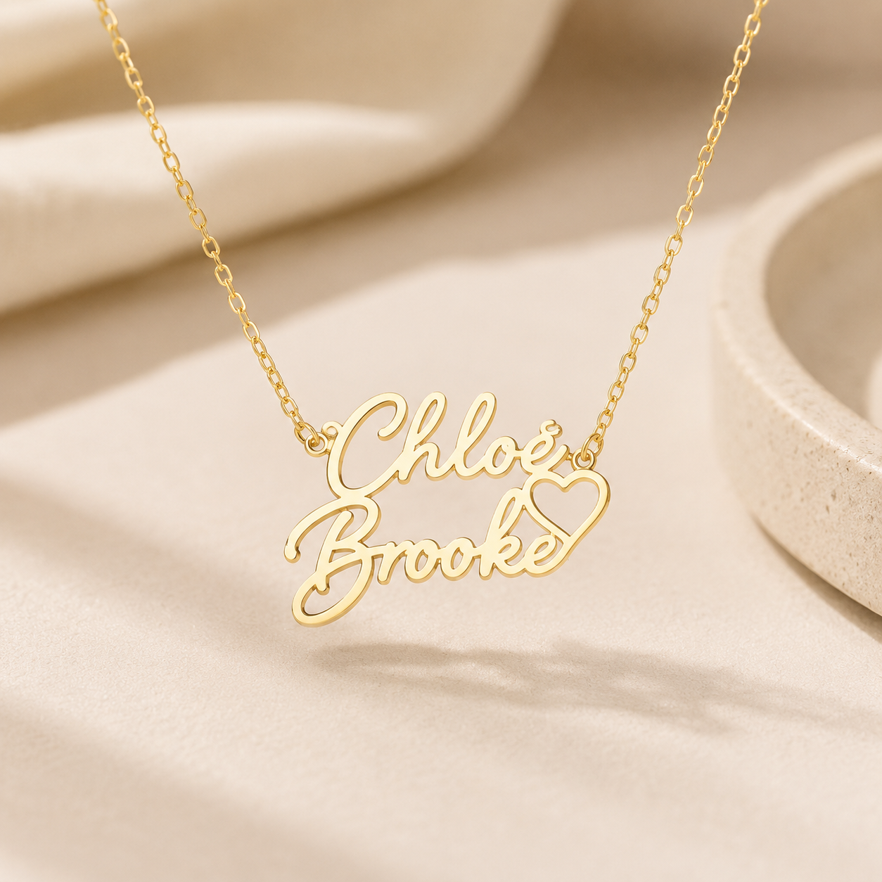 Pure Gold Plated Customized Name Locket