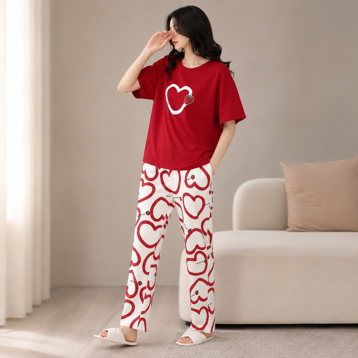 Strawberry nightwear