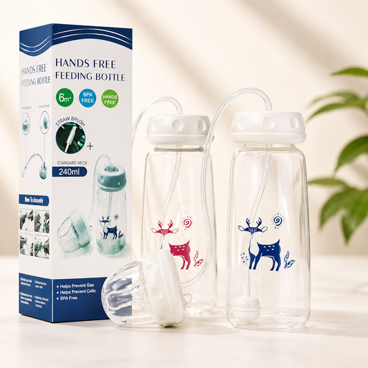 240ml Baby Hands-Free Feeding Bottle
