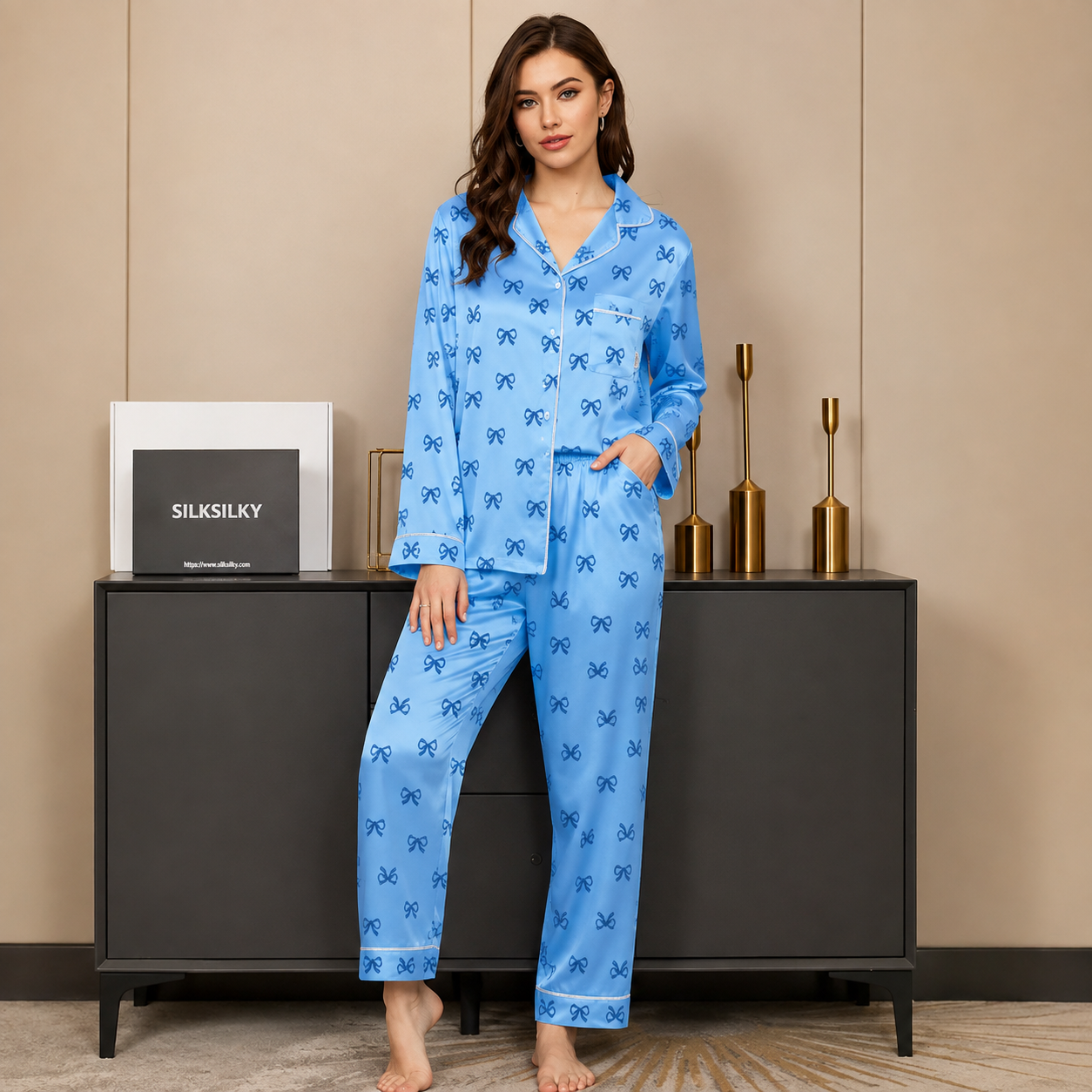 Silk Night Suit