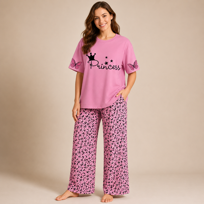 Printed Heart Night Suit
