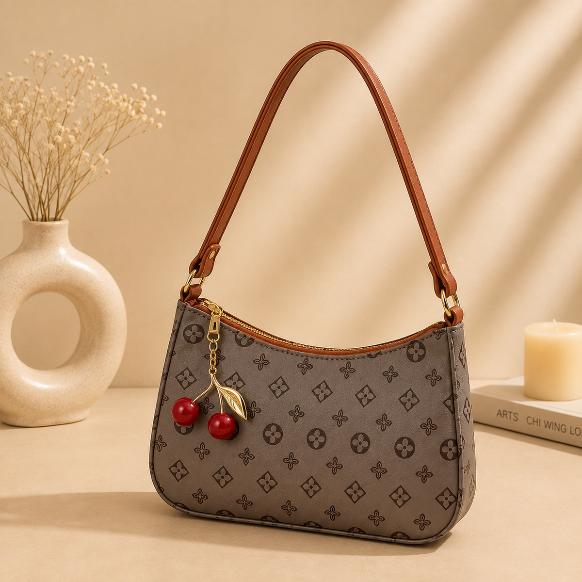 Printed Trendy Cherry Handbag