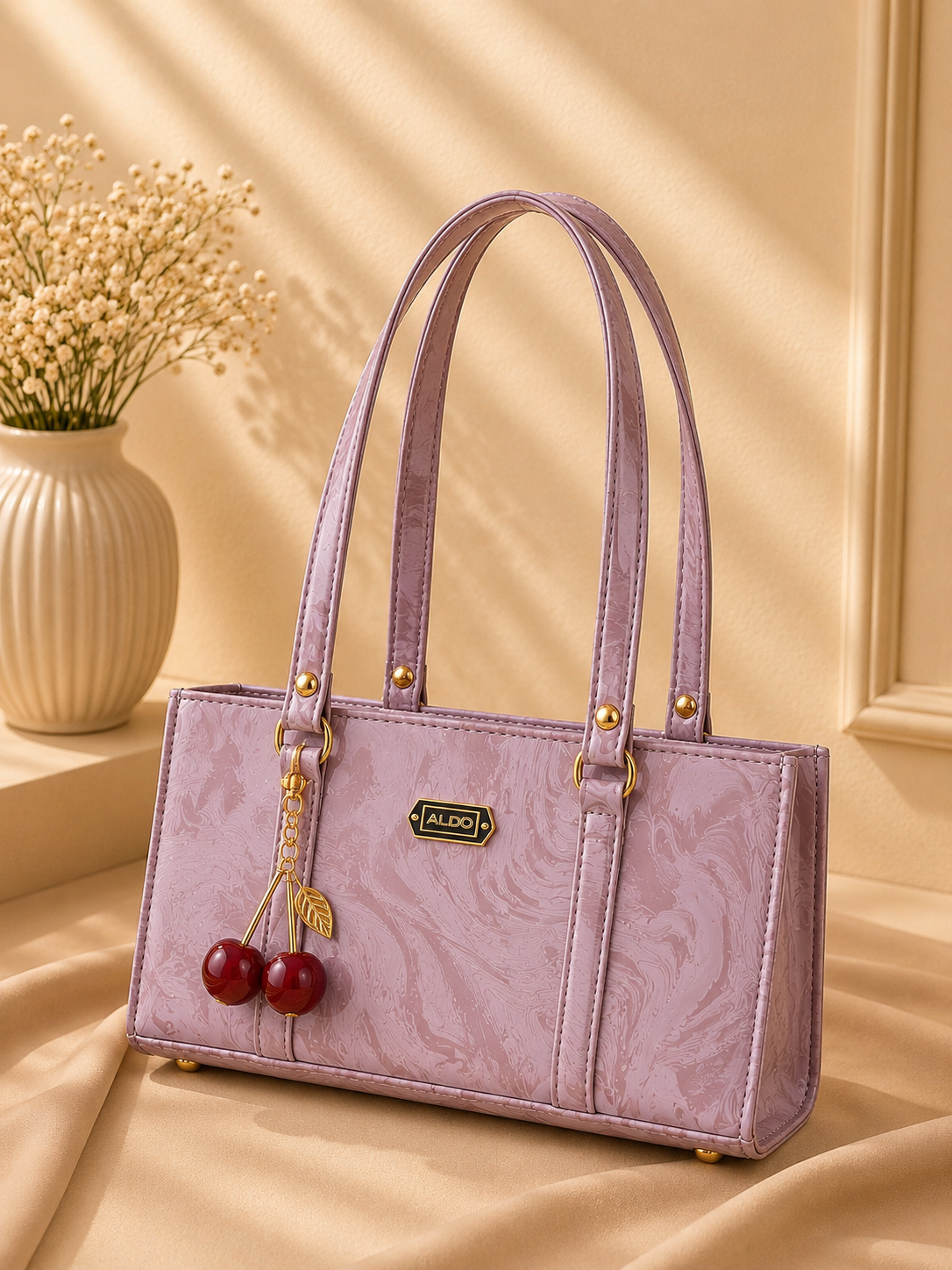 Premium Marble Style Rectangular Handbag