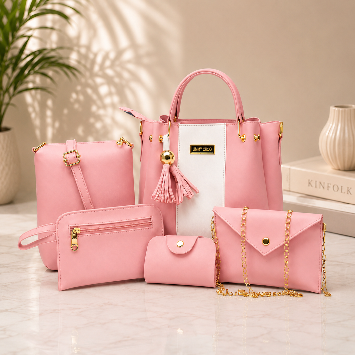 Jimmy Choo Style 5-Piece Shoulder Bag Set