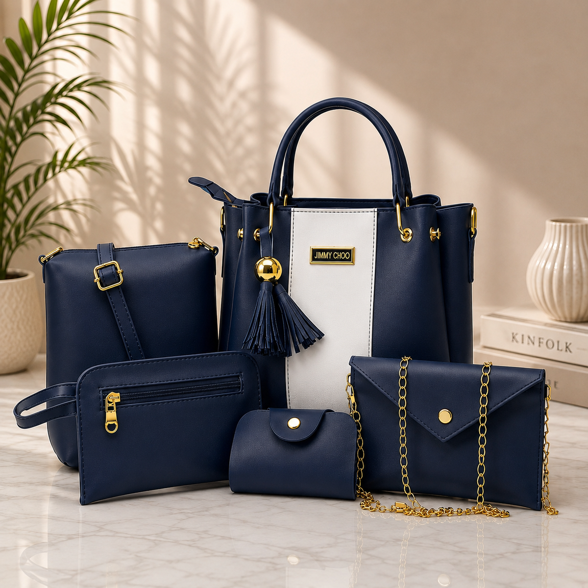 Jimmy Choo Style 5-Piece Shoulder Bag Set