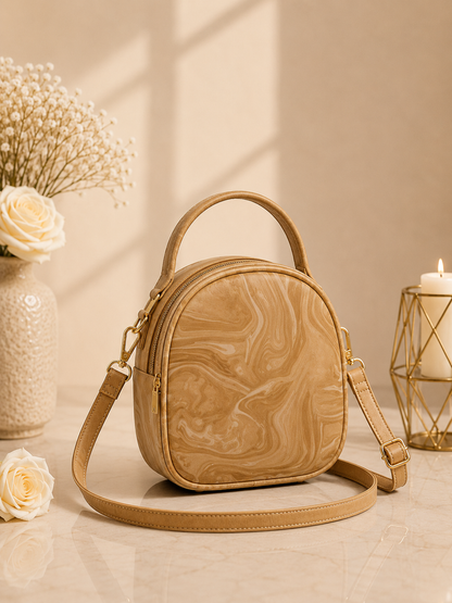Travel & Hand Carry Marble Design Handbag