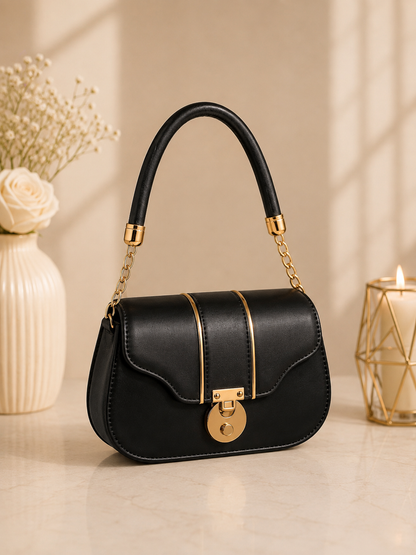 Premium Quality Crossbody Bag With Half Chain Strap