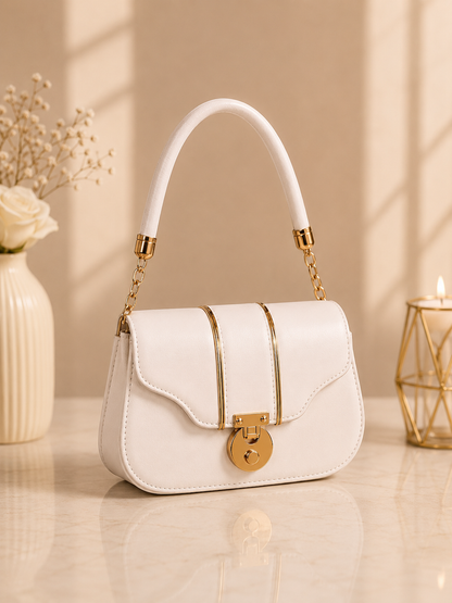Premium Quality Crossbody Bag With Half Chain Strap
