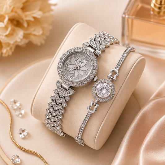 MH Ladies Jewellery Watch Set