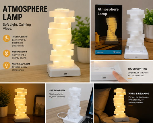 Triangle Cube Multi Color Rechargeable Ambient Lamp