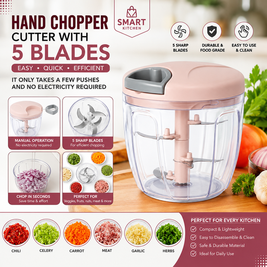 Eotia Cutter 5 Blade Premium Kitchen Food Cutter