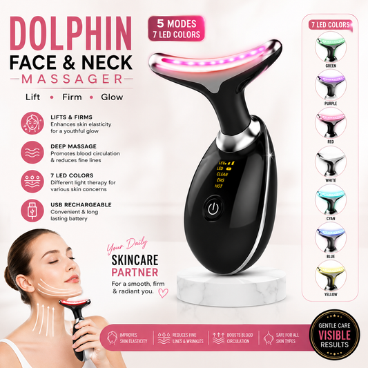 Dolphin Face & Neck Massager Portable Relaxation Massager