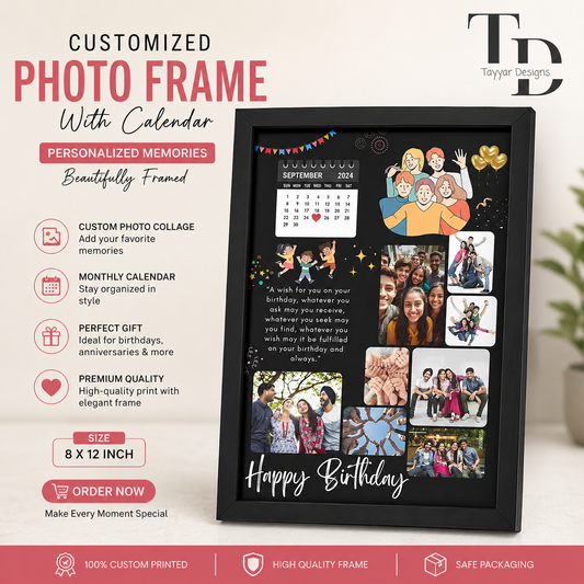 Customized Photo Frame with Calendar