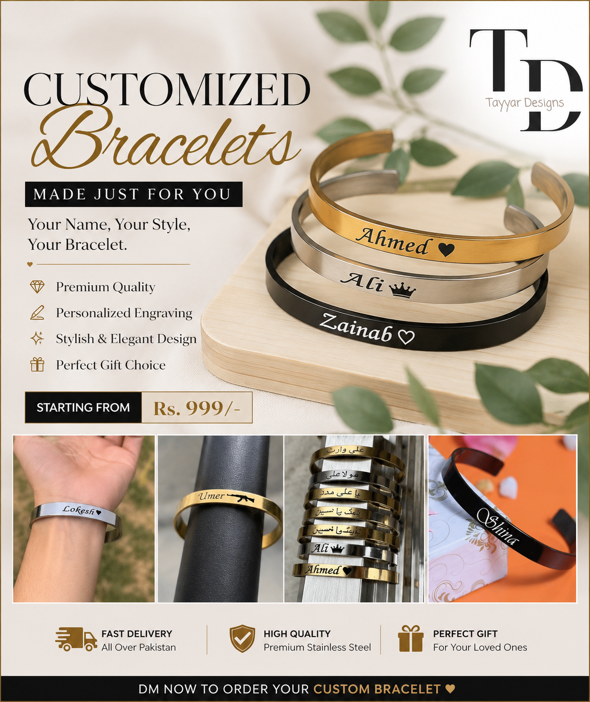 Personalized Name Bracelet