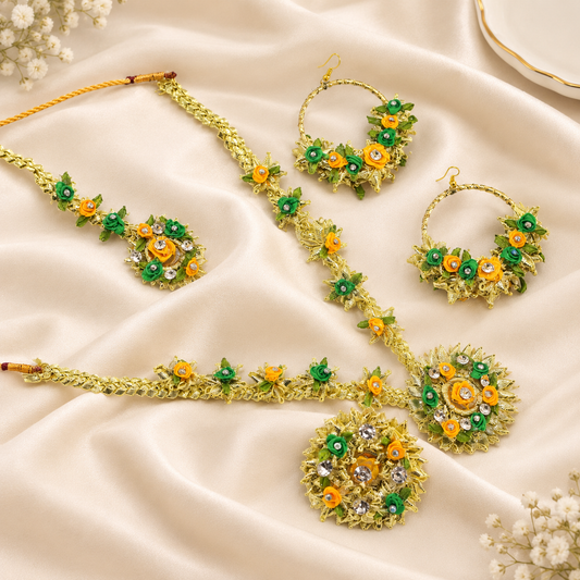 Mehndi Attire – Beautiful Gota Har Set