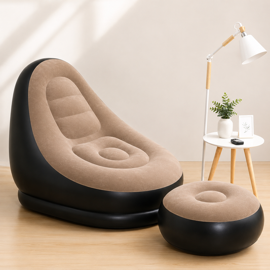 Inflatable Sofa Couch with Foot Rest