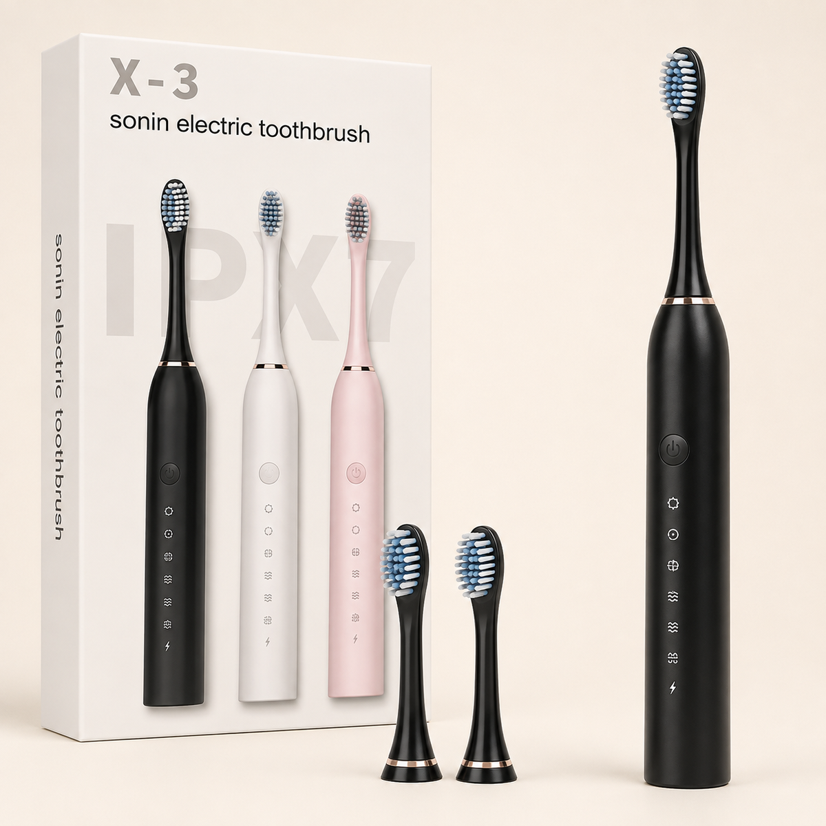 Ultrasonic Sonic Electric Toothbrush – USB Rechargeable