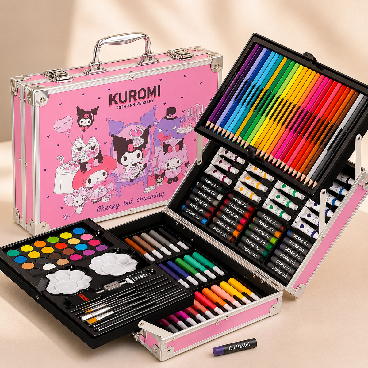 145Pcs Premium Kids Painting Kit Briefcase