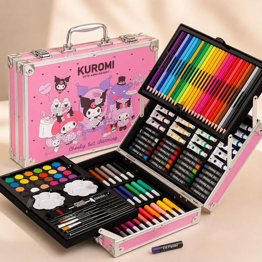 145Pcs Premium Kids Painting Kit Briefcase