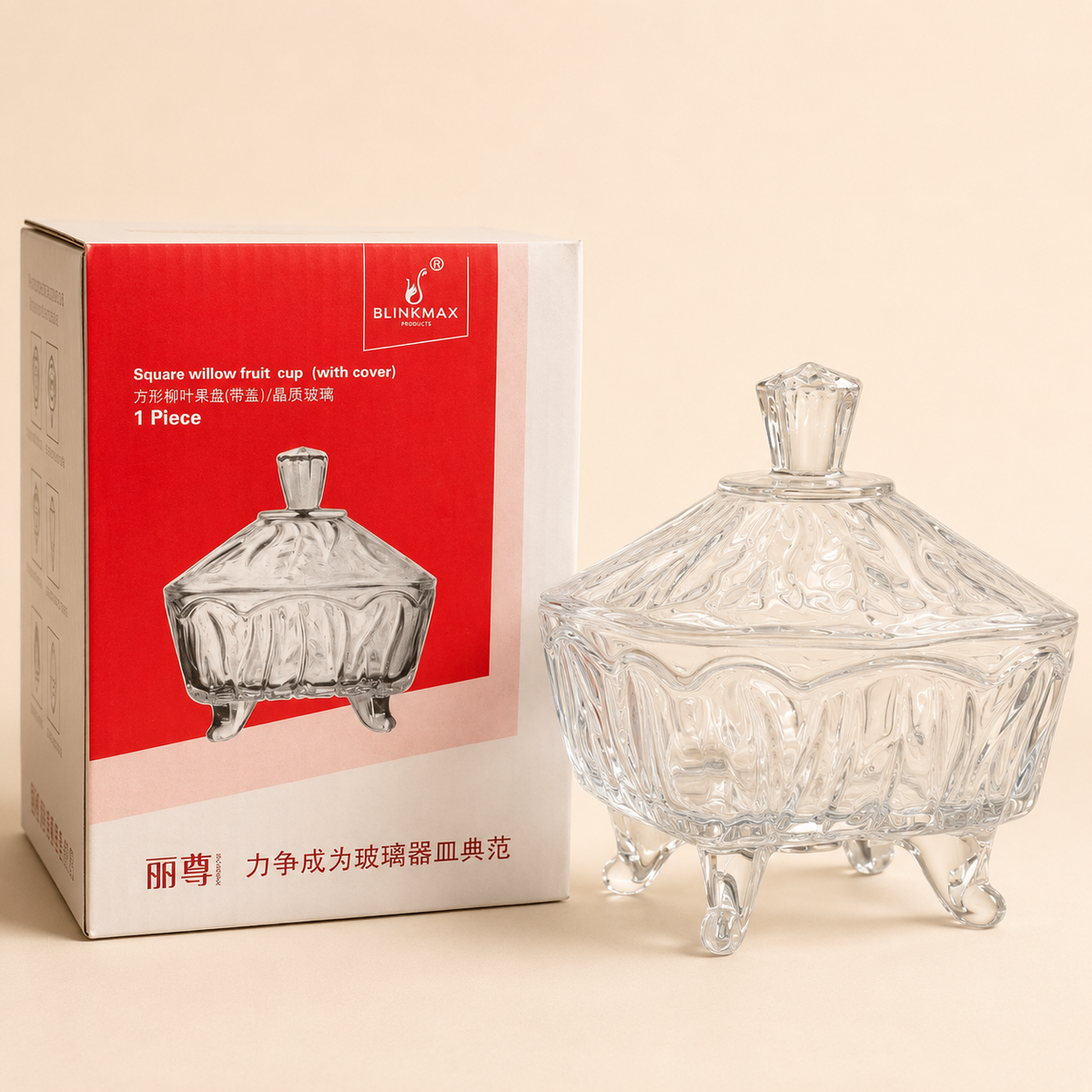 Crystal Covered Candy Box – Glass Material