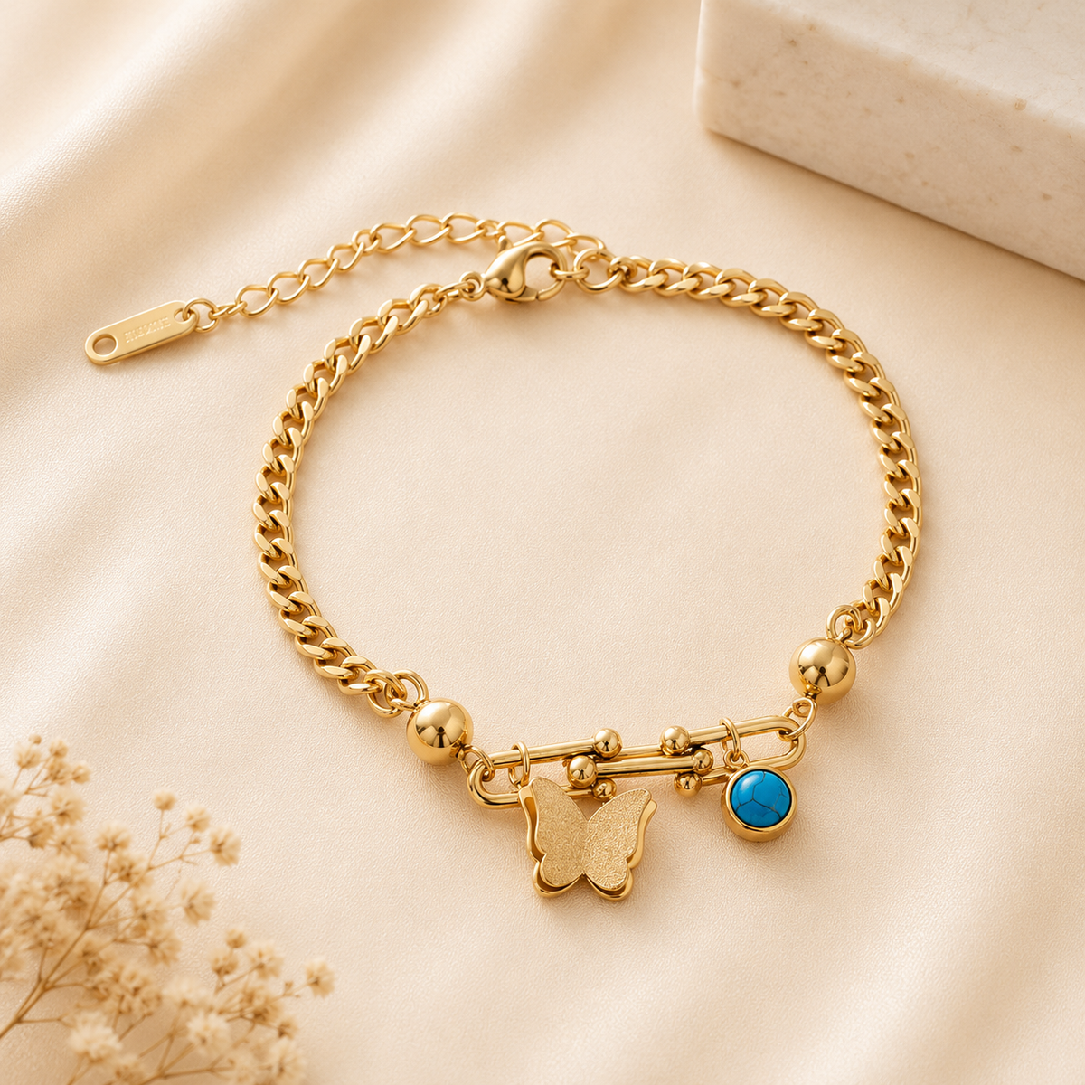 Stainless Steel Butterfly Bracelet