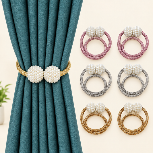 2-Pcs Magnetic Curtain Tiebacks