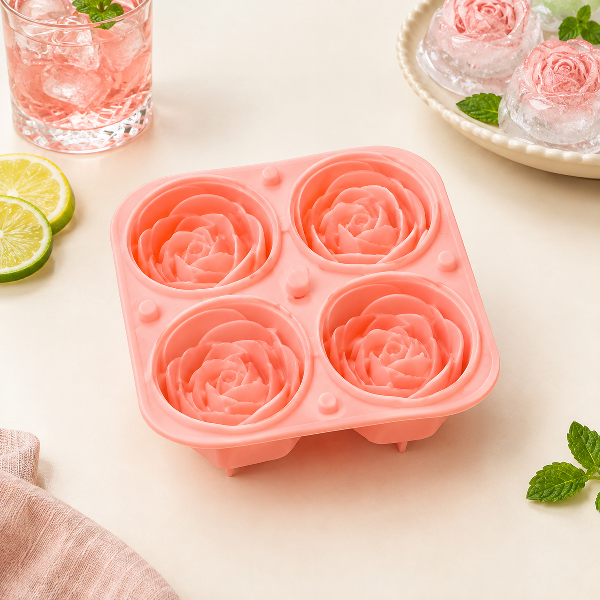 Silicone Rose Ice Mold