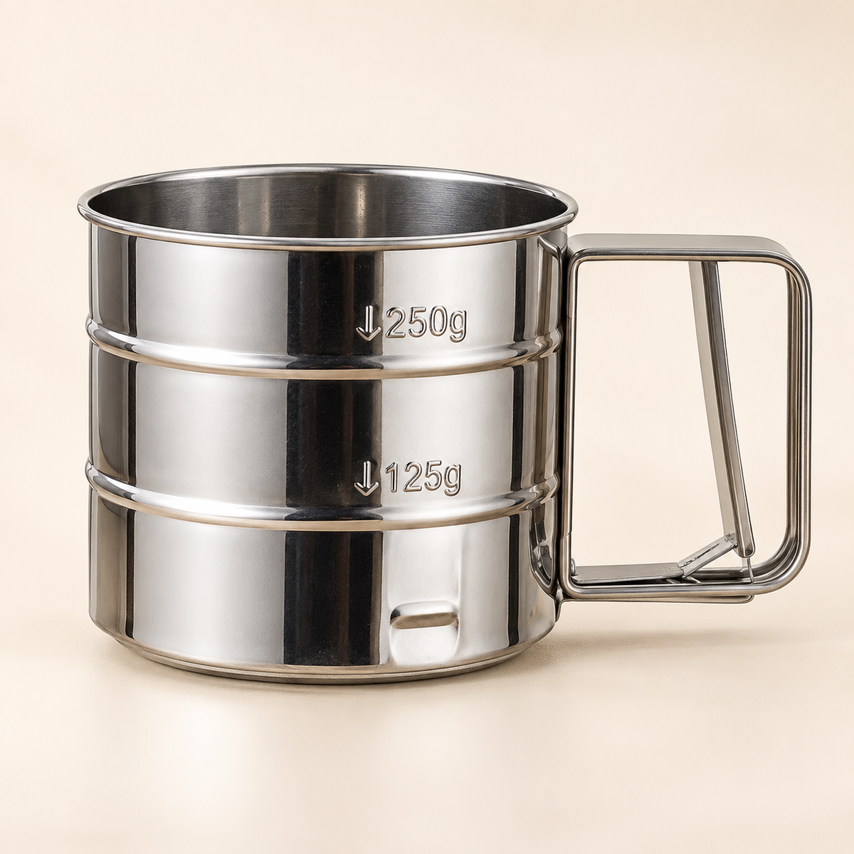 Stainless Steel Hand-Held Flour Sifter Cup