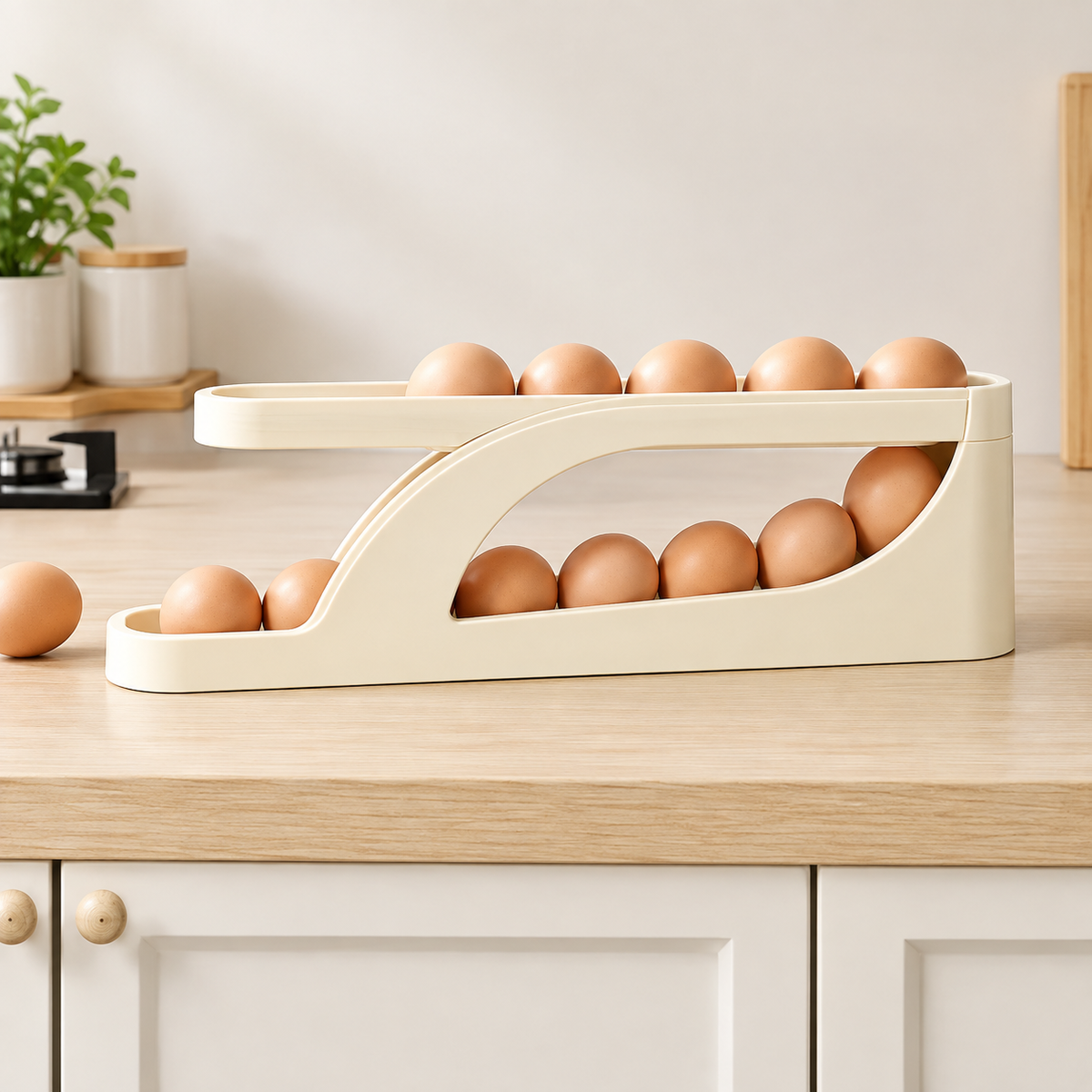 Double-Layer Slide-Type Egg Storage Box