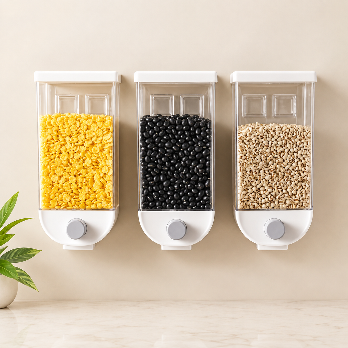 Wall-Mounted Grain Storage Box – Sealed Storage Jar