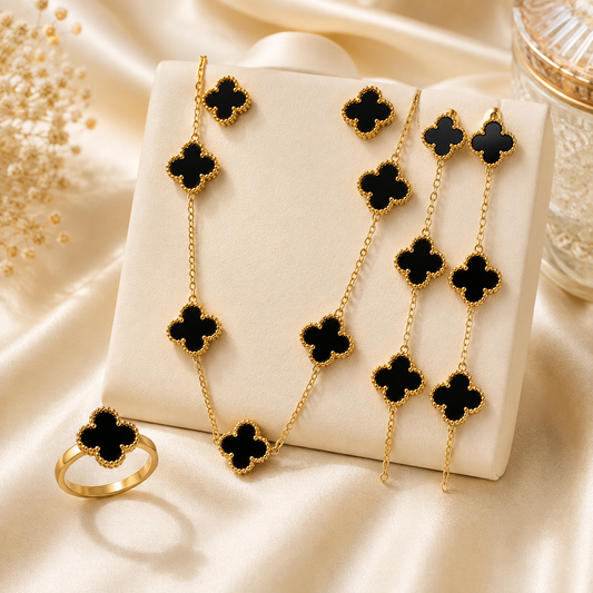 New Jewelry Set – Studs, Necklace, Ring & Bracelet
