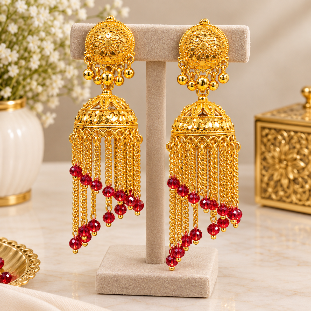 New Fancy Indian Jhumki Earrings