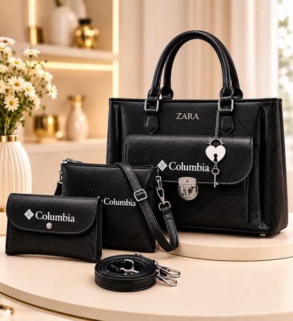 Zara Style Luxury 3-Piece Handbag Set