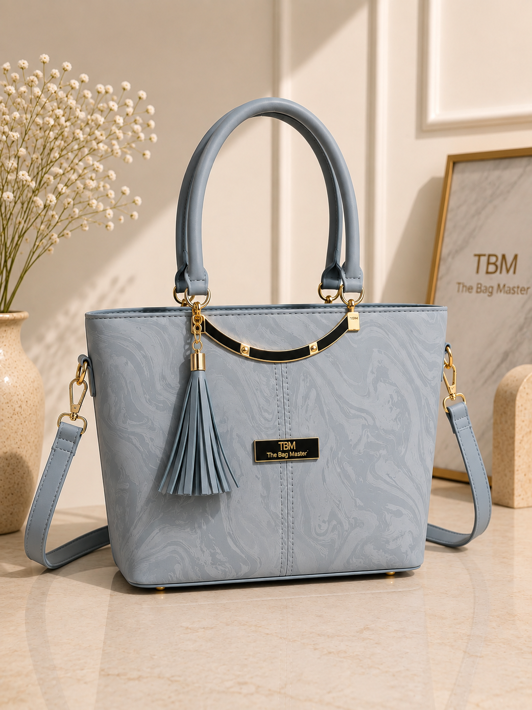 High Quality TBM Bag with Leather Tassel