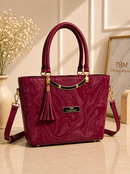 High Quality TBM Bag with Leather Tassel