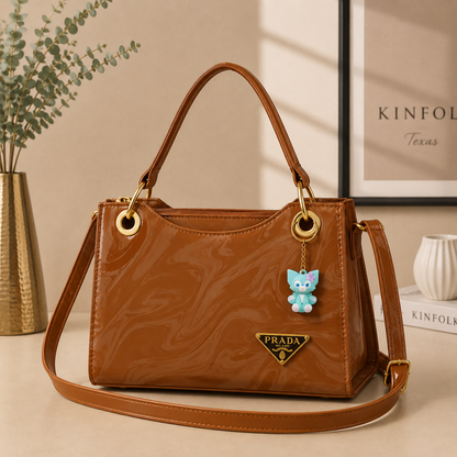 Prada Handbag with Premium Keychain