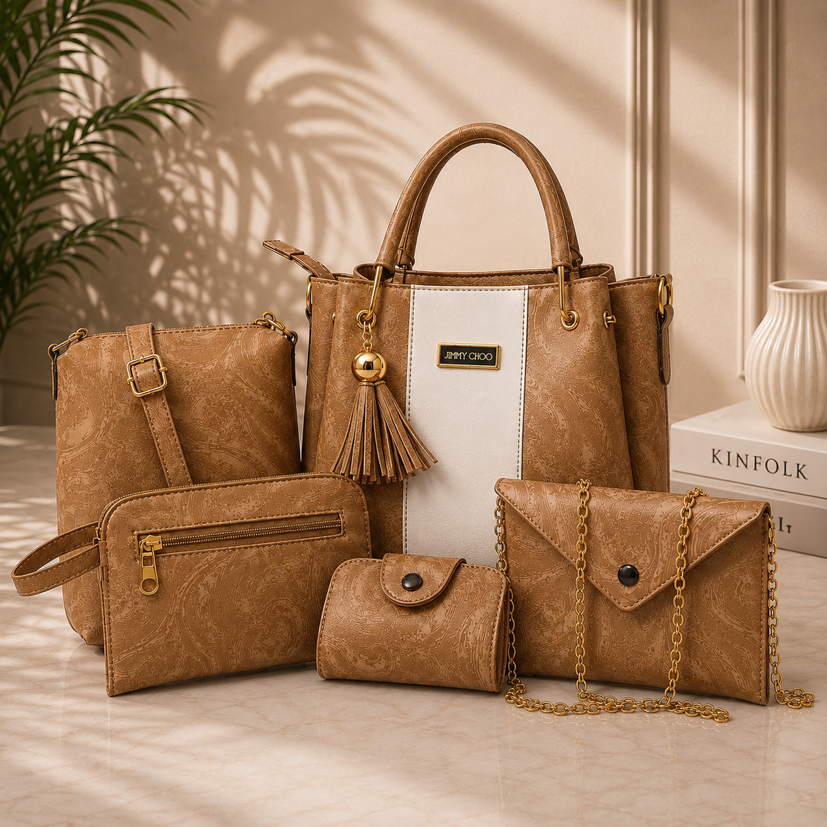 Jimmy Choo Style 5-Piece Shoulder Bag Set