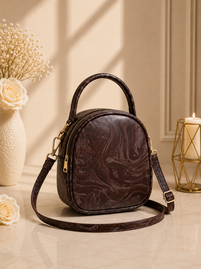Travel & Hand Carry Marble Design Handbag