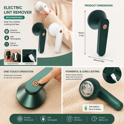 Rechargeable Lint Remover Portable Fabric Shaver